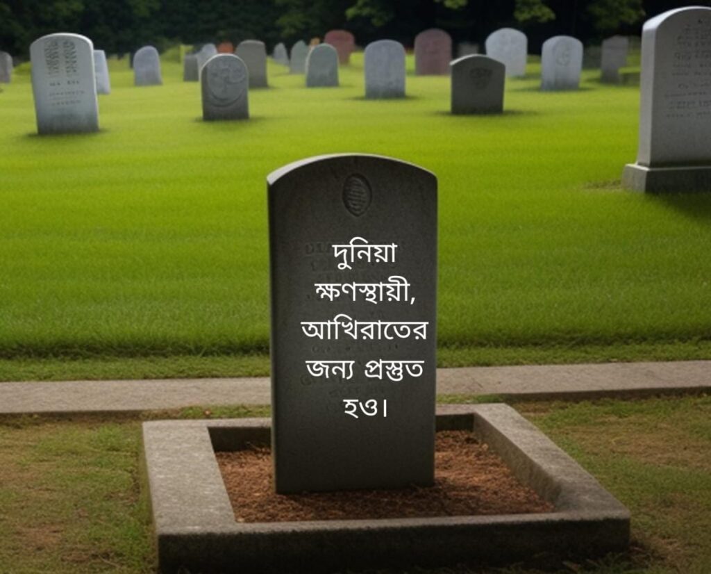 দুনিয়া ক্ষণস্থায়ী, আখিরাতের জন্য প্রস্তুত হও।